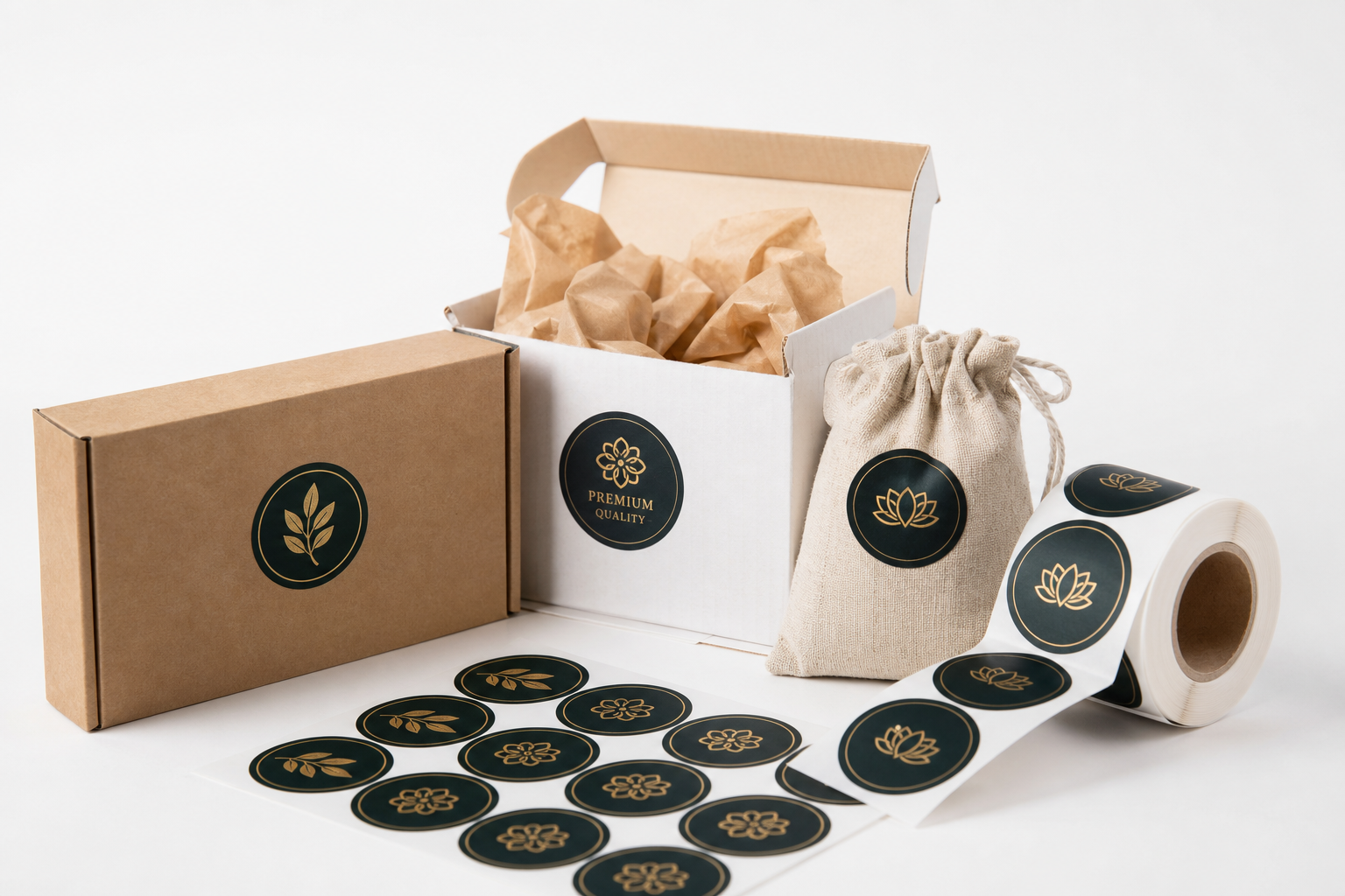 Branded Label Stickers Wholesale: Material, Adhesive, Artwork, and MOQ