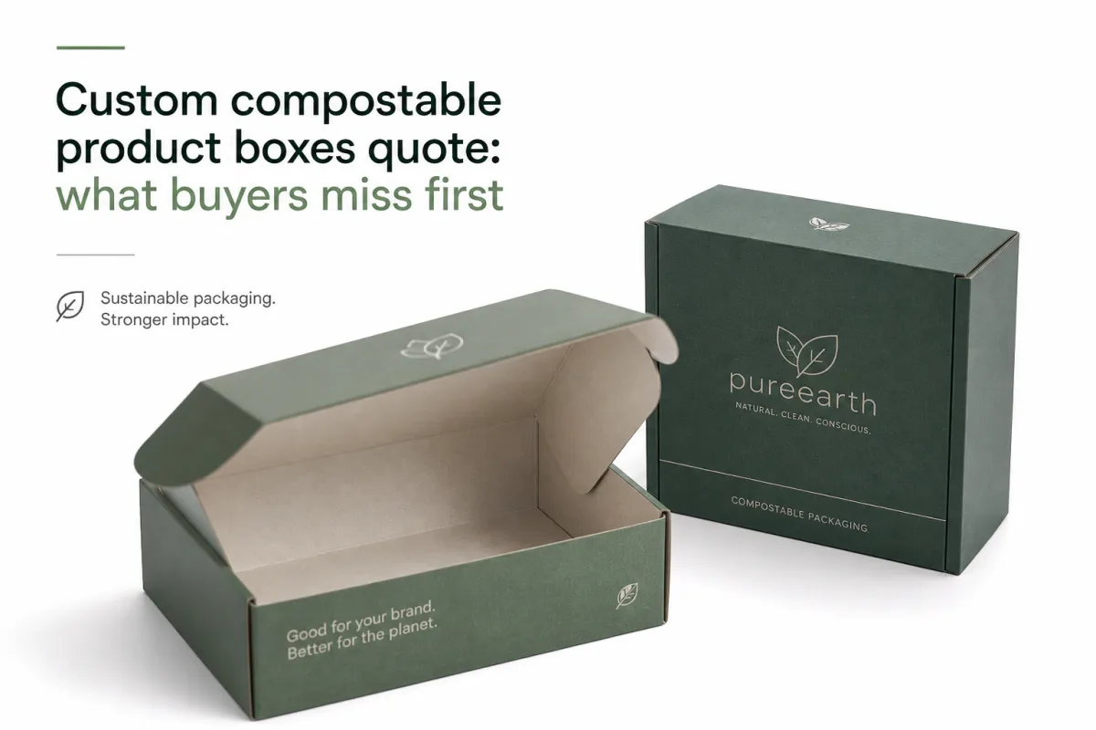 Custom Compostable Product Boxes Quote: Pricing and Specs