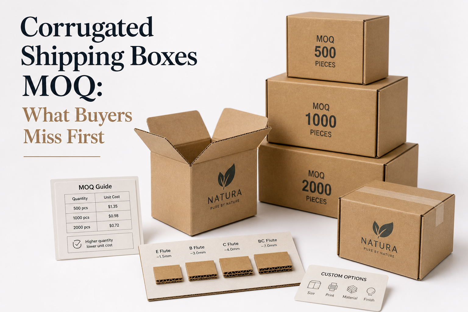 Corrugated Shipping Boxes MOQ: Pricing and Lead Times