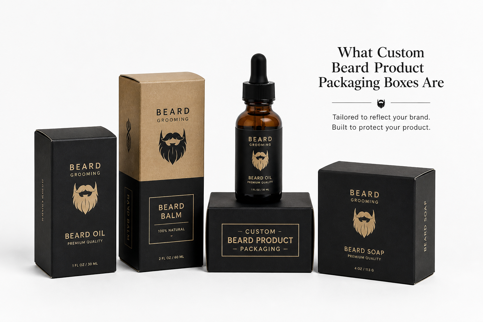 Custom Beard Product Packaging Boxes: Design, Costs, and Fit