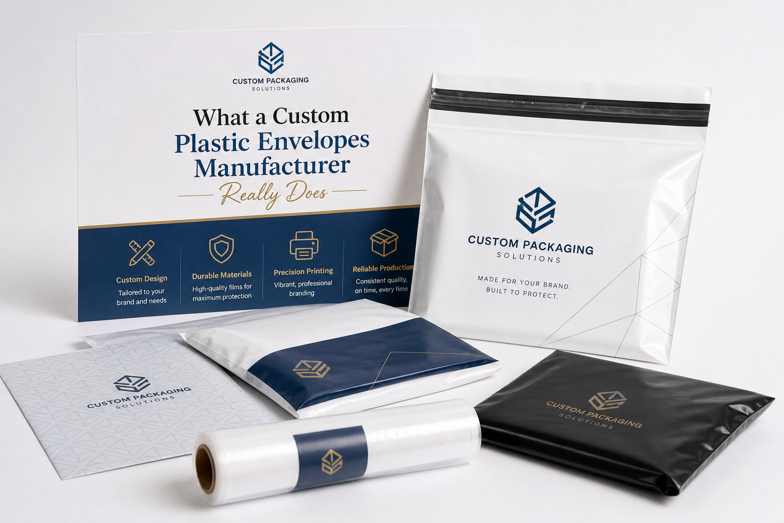Custom Plastic Envelopes Manufacturer: Material, Print, Proofing, and Reorder Risk
