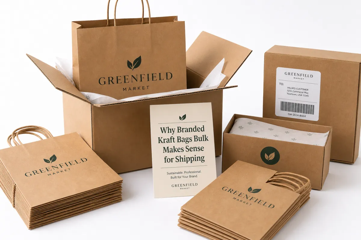 Branded Kraft Bags Bulk: Specs, Pricing, and Orders