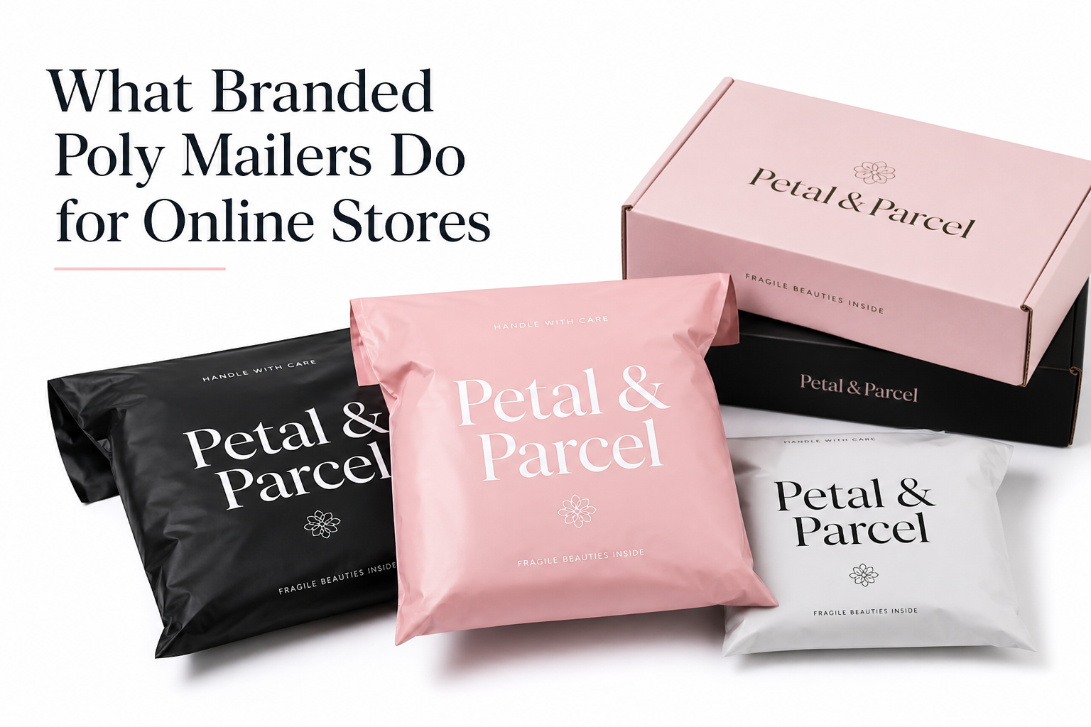 Branded Poly Mailers for Online Stores: Film, Print, MOQ, and Carton Packing