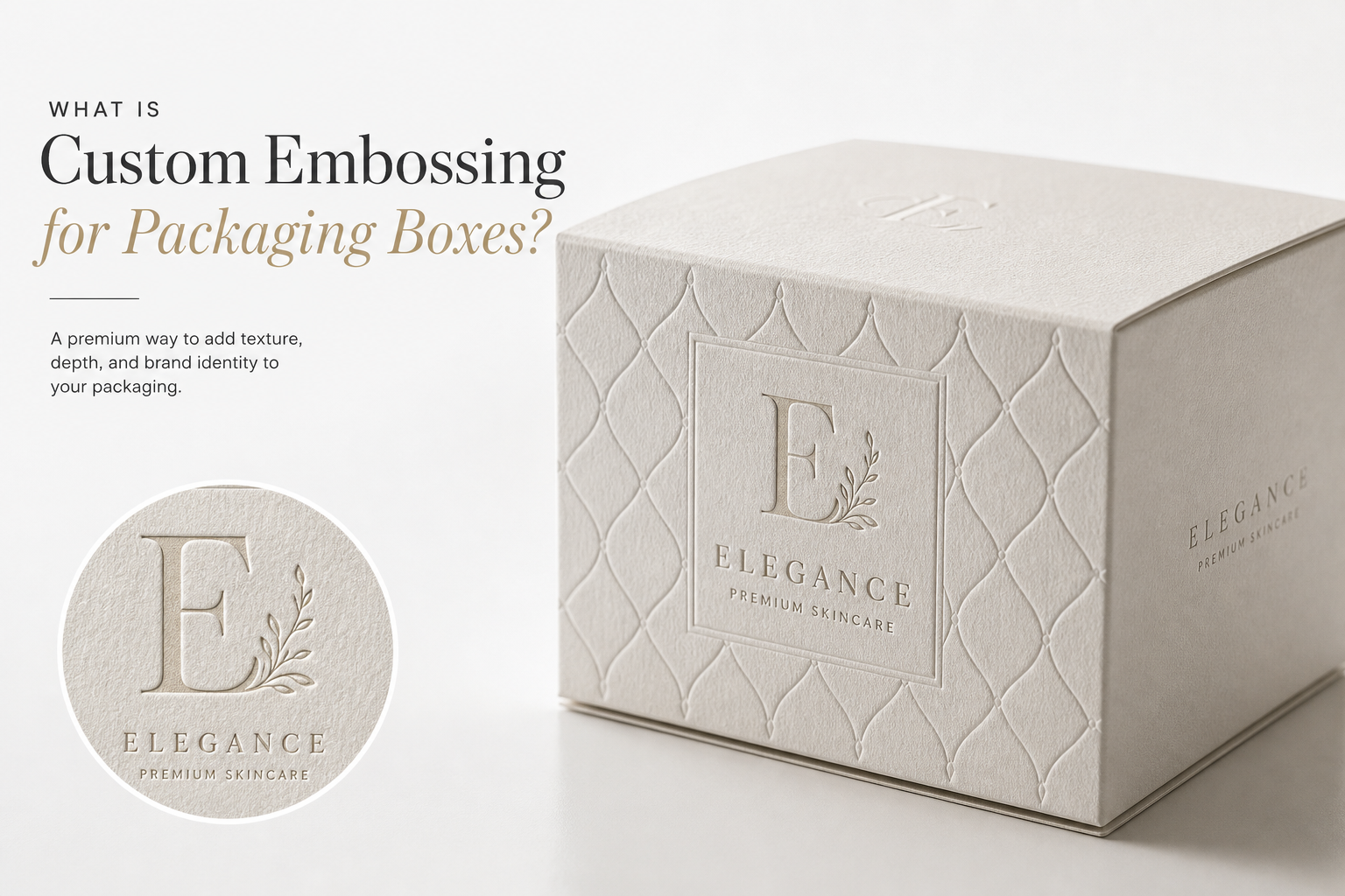Custom Embossing for Packaging Boxes: Board, Finish, Dieline, and Unit Cost