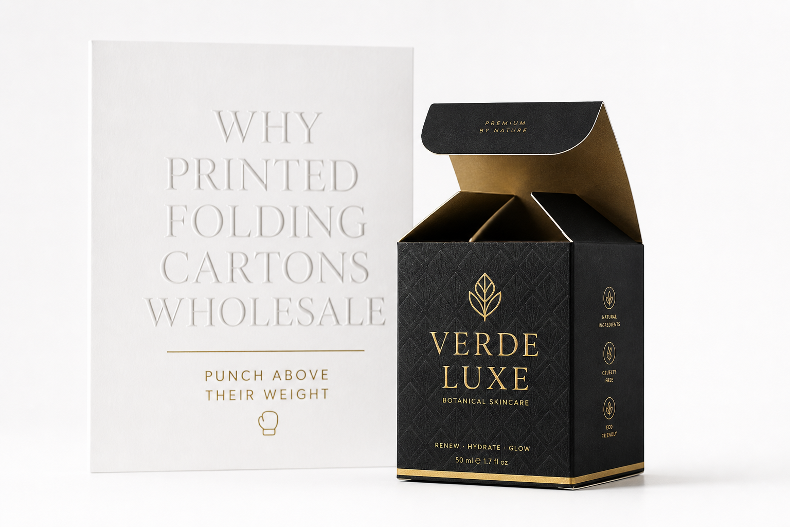 Printed Folding Cartons Wholesale for Brand Packaging
