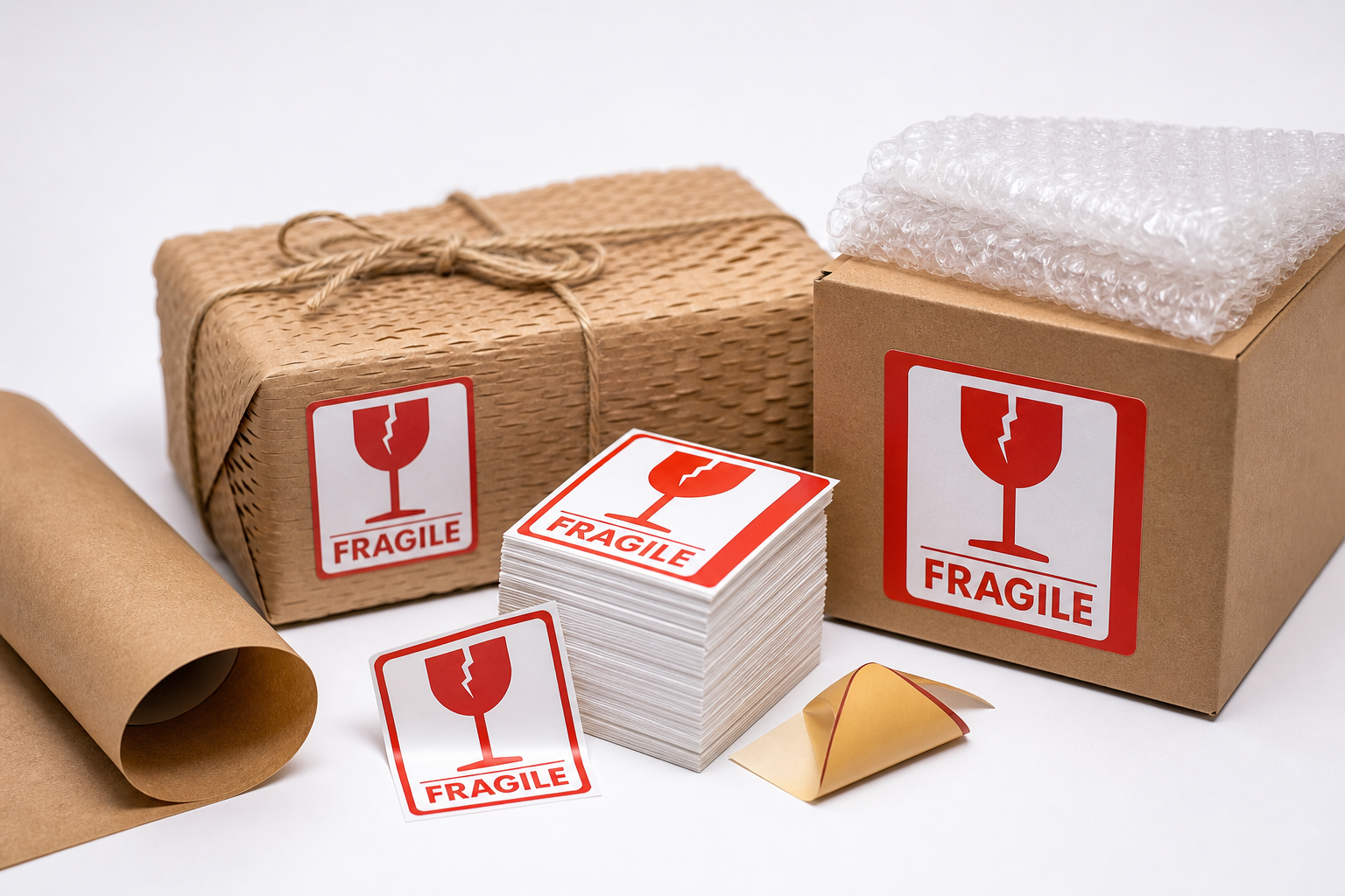 Fragile Shipping Labels Wholesale: Material, Adhesive, Artwork, and MOQ