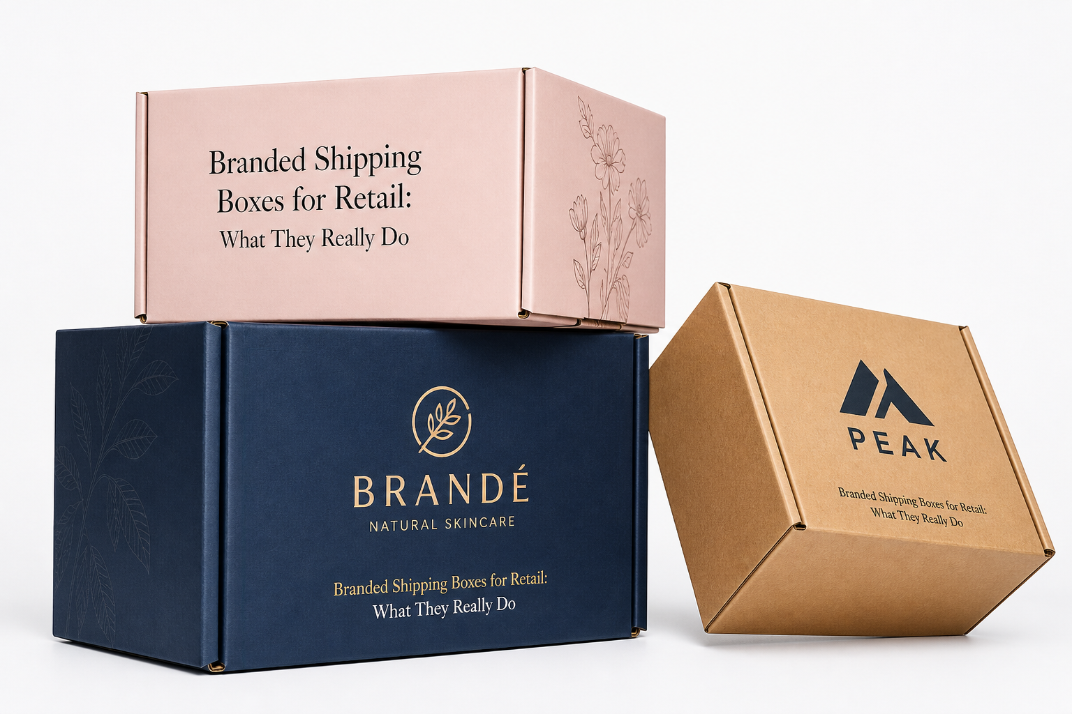 Branded Shipping Boxes for Retail: Board, Finish, Dieline, and Unit Cost