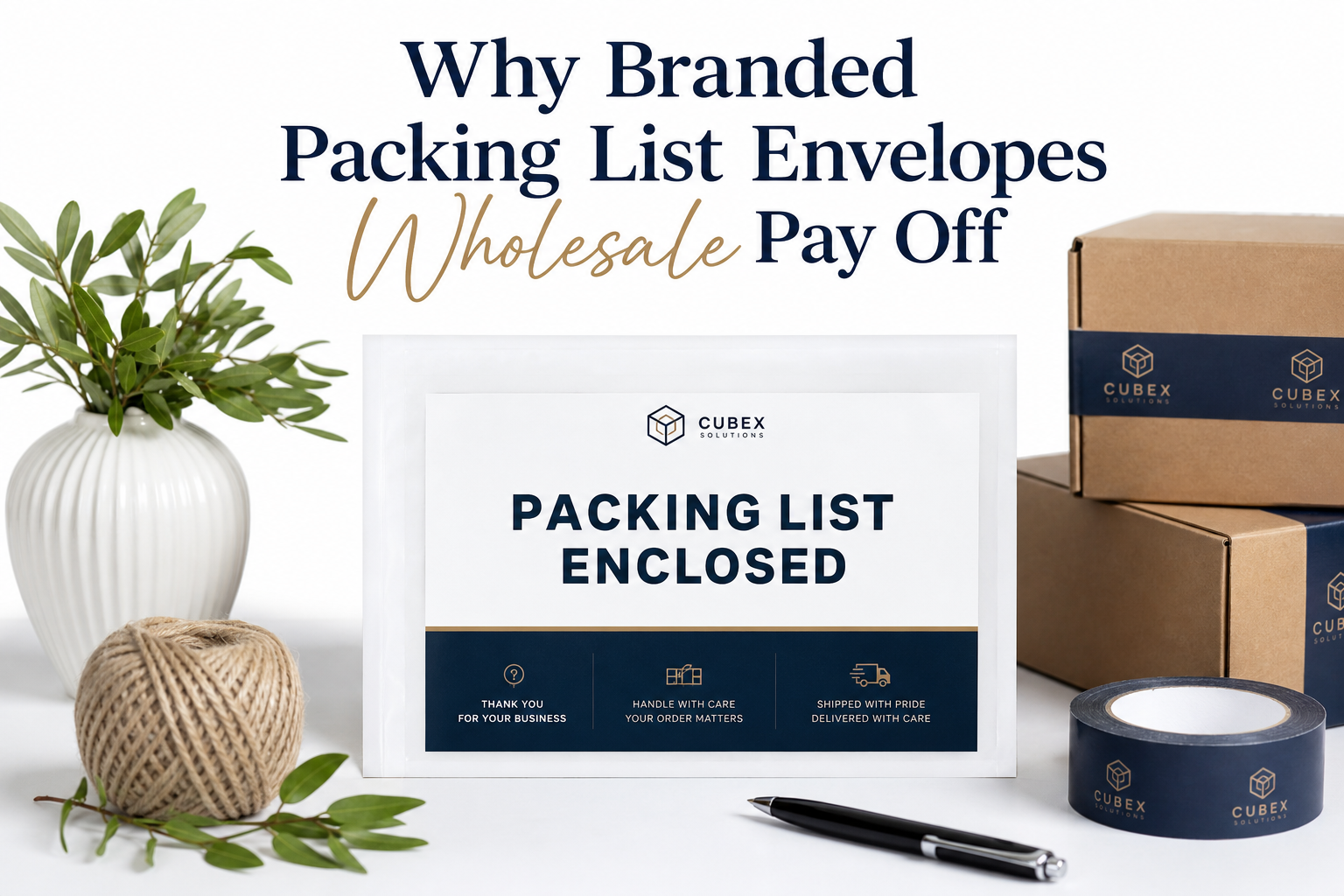 Branded Packing List Envelopes Wholesale: Material, Print, Proofing, and Reorder Risk