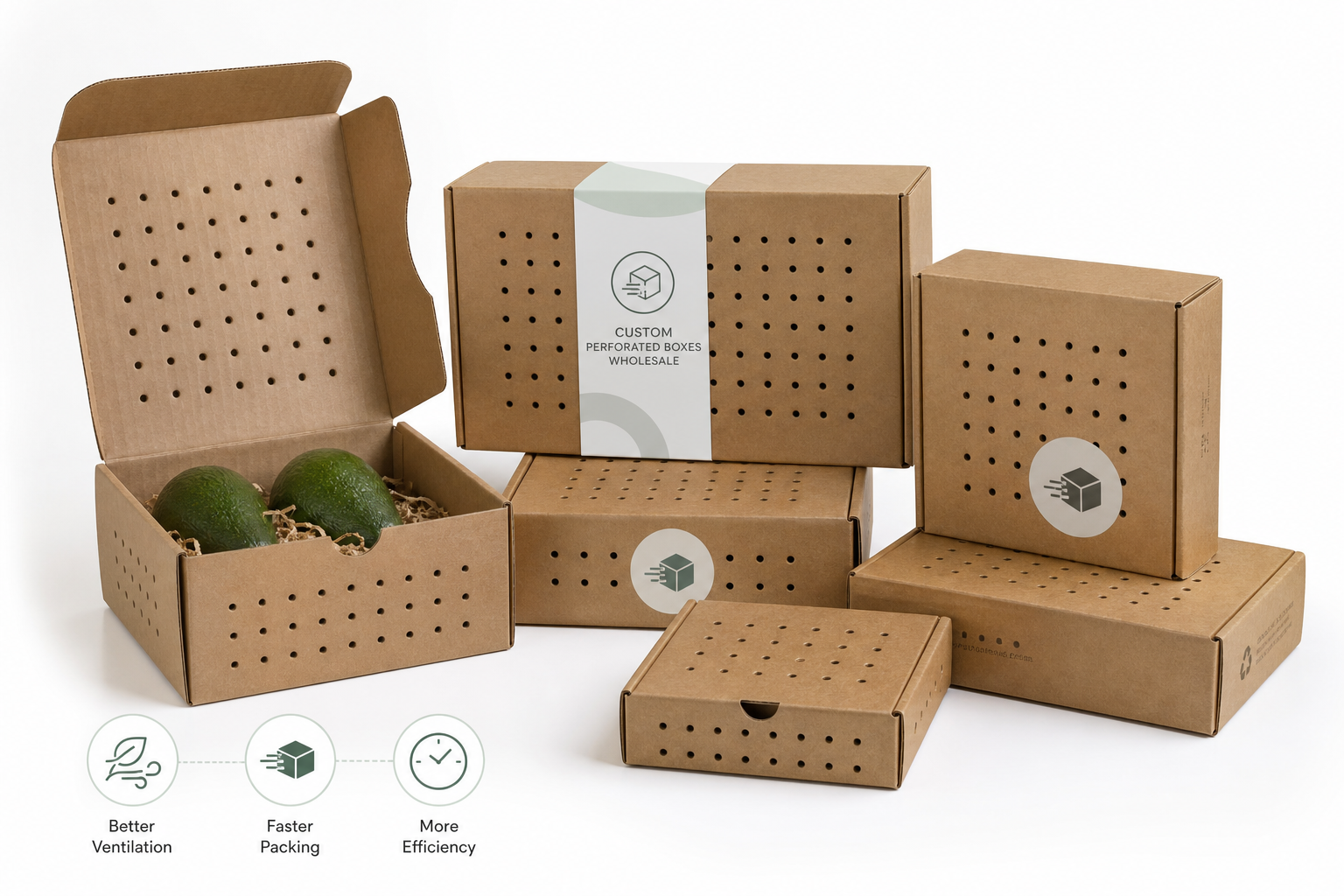 Custom Perforated Boxes Wholesale for Faster Packing