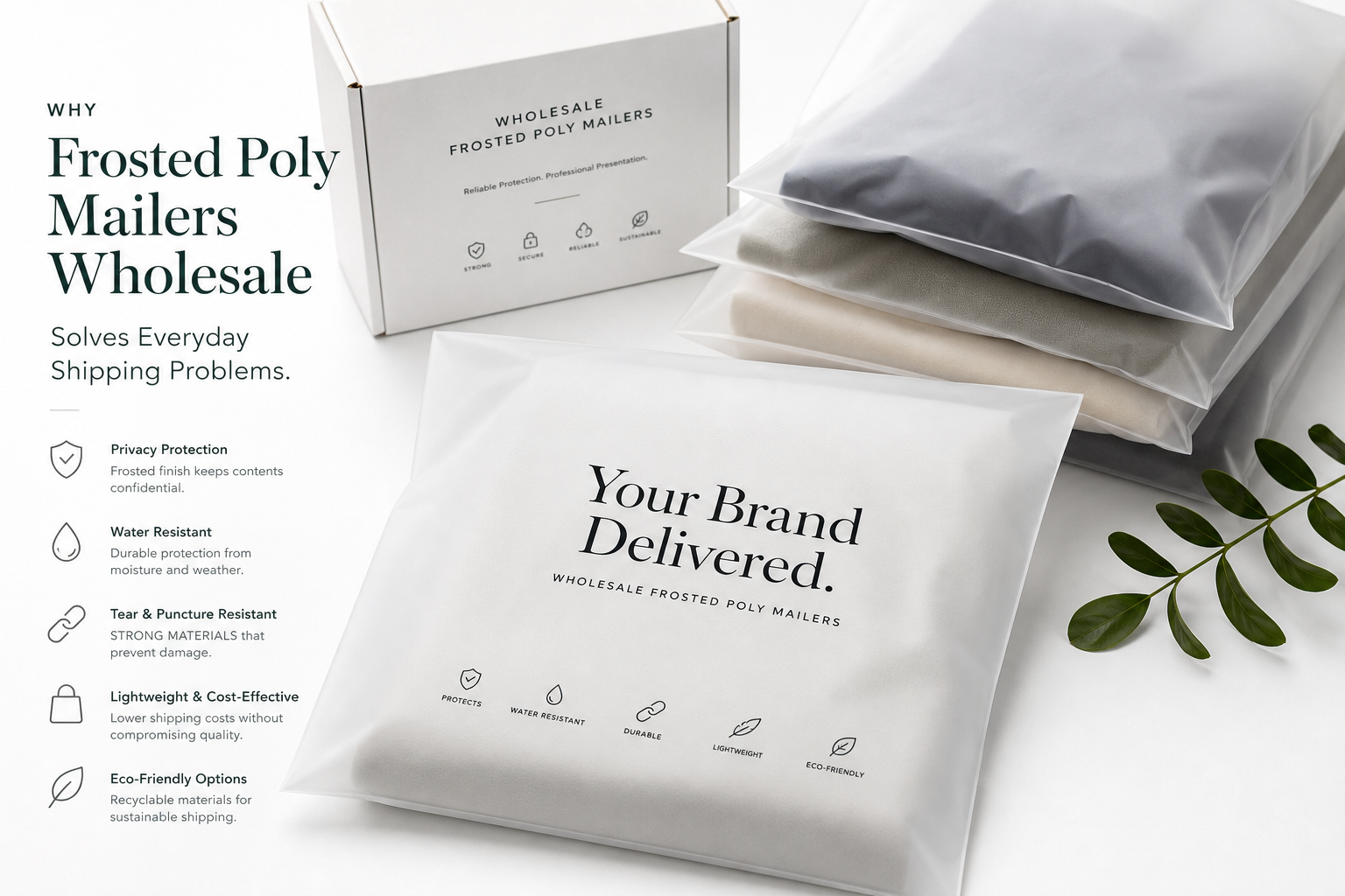 Frosted Poly Mailers Wholesale: Pricing, Specs & Ordering