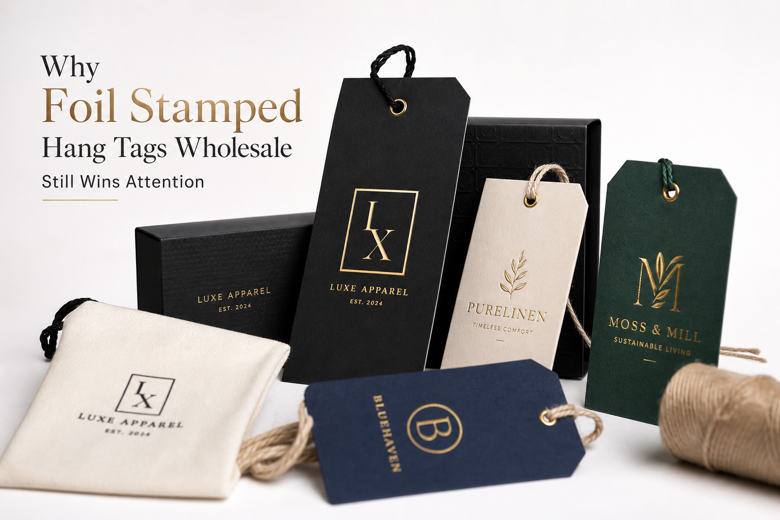 Foil Stamped Hang Tags Wholesale: Specs, Prices, Timing