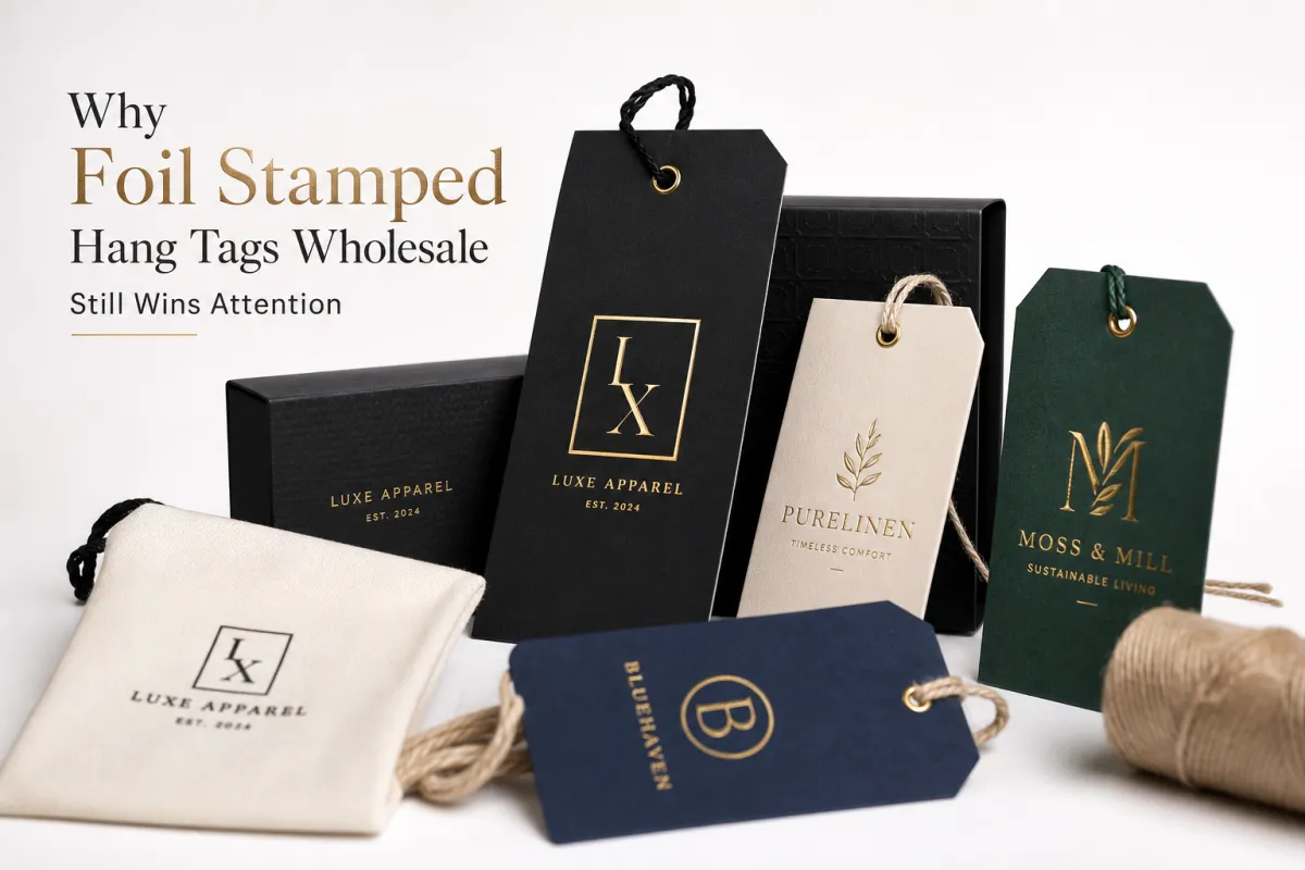 Foil Stamped Hang Tags Wholesale: Specs, Prices, Timing