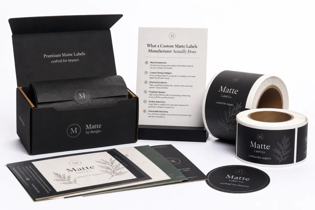Custom Matte Labels Manufacturer
