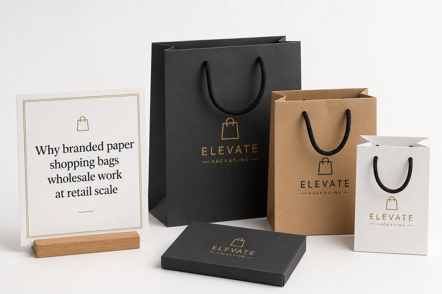 Branded Paper Shopping Bags Wholesale: Specs and Prices