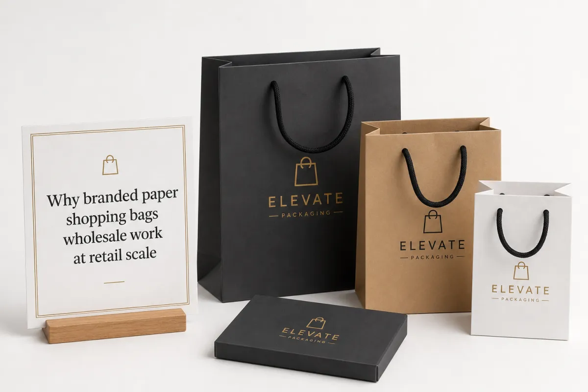 Branded Paper Shopping Bags Wholesale: Specs and Prices