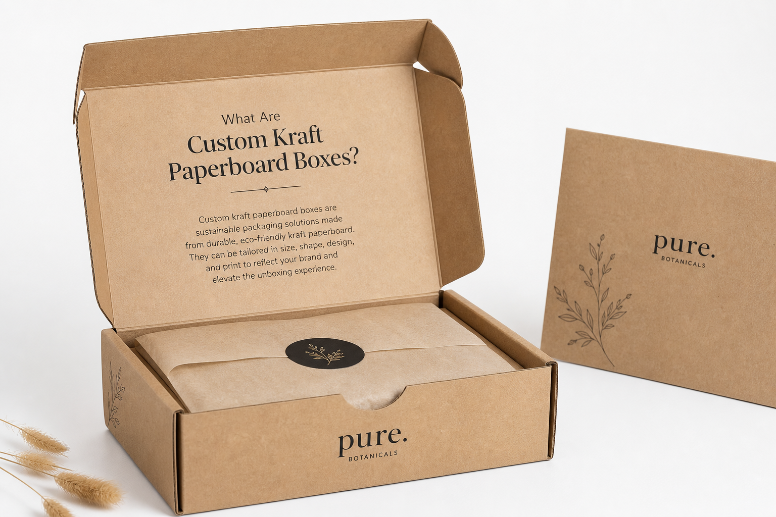 Custom Kraft Paperboard Boxes: Board, Finish, Dieline, and Unit Cost