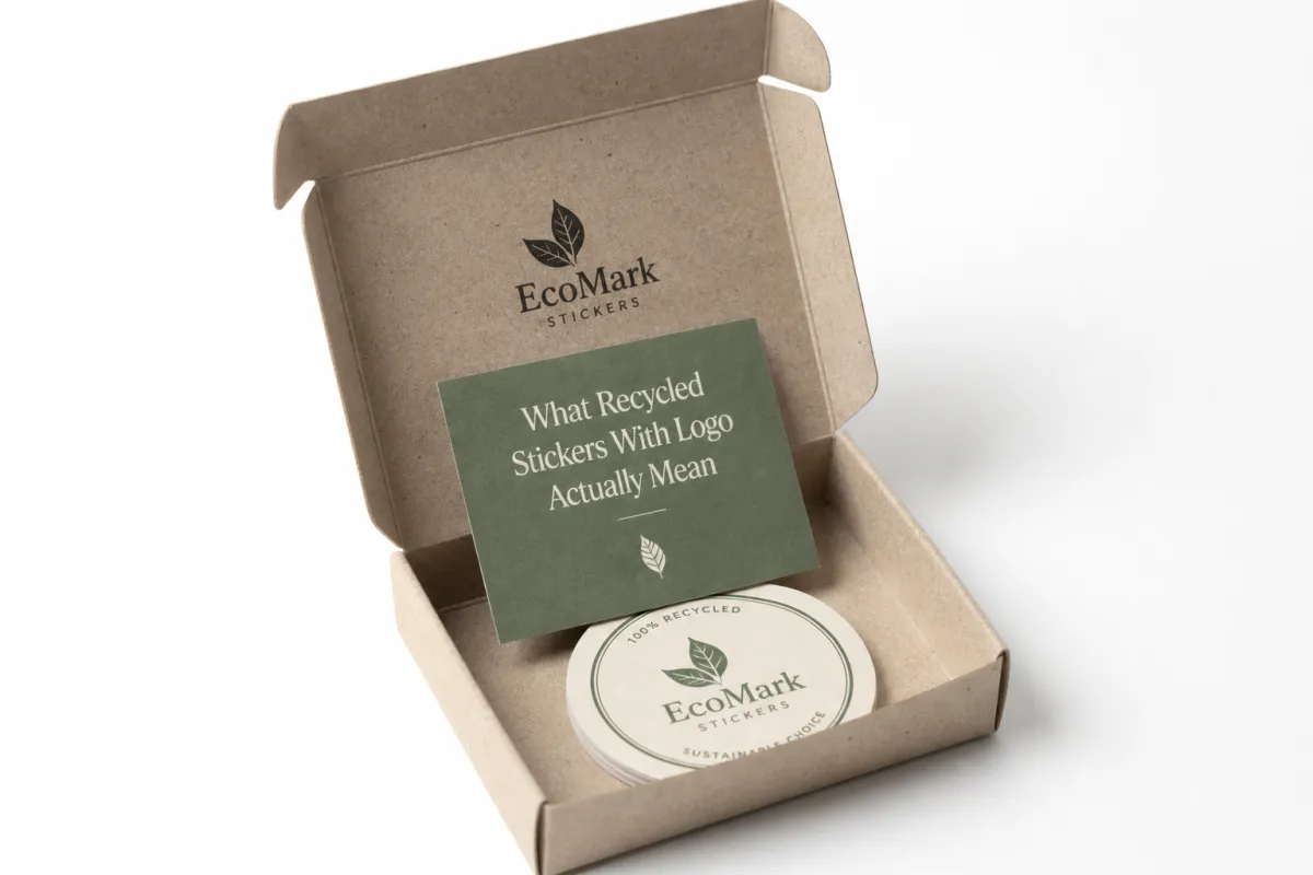Recycled Stickers with Logo: Material, Adhesive, Artwork