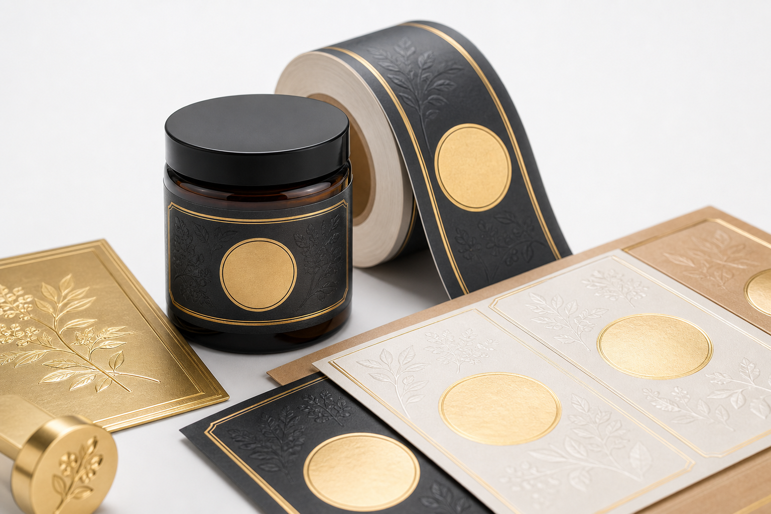 Foil Stamped Packaging Labels Supplier: Material, Adhesive, Artwork, and MOQ