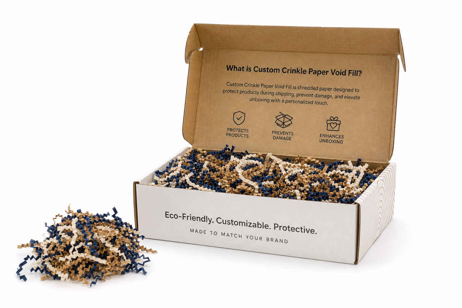 Custom Crinkle Paper Void Fill: Material, Print, Proofing, and Reorder Risk