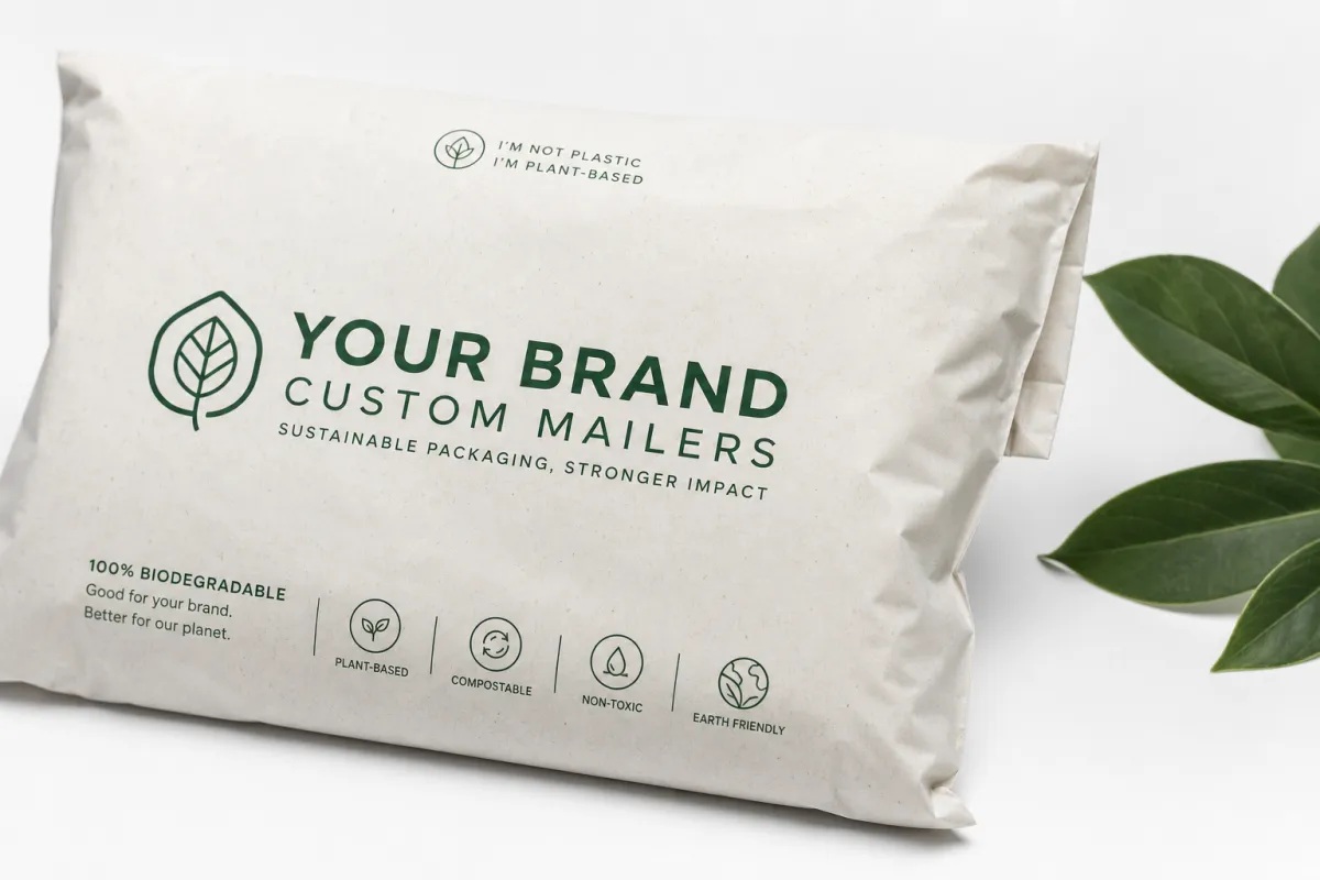 Custom Biodegradable Mailers Branding for Better Unboxing