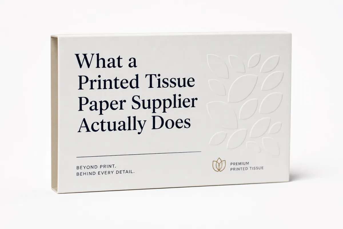 Printed Tissue Paper Supplier: Material, Print, Proofing