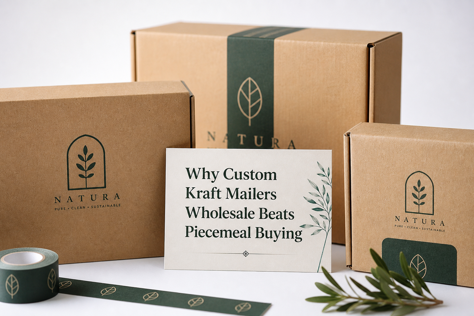 Custom Kraft Mailers Wholesale: Specs, Pricing, Ordering