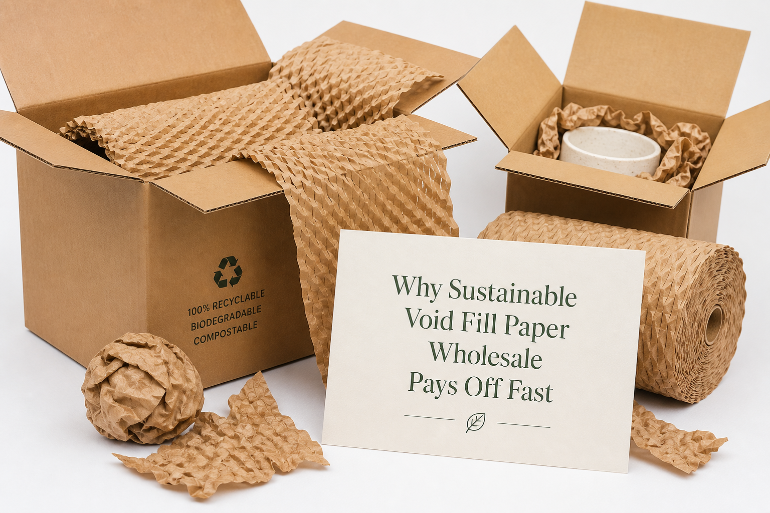 Sustainable Void Fill Paper Wholesale for Packaging