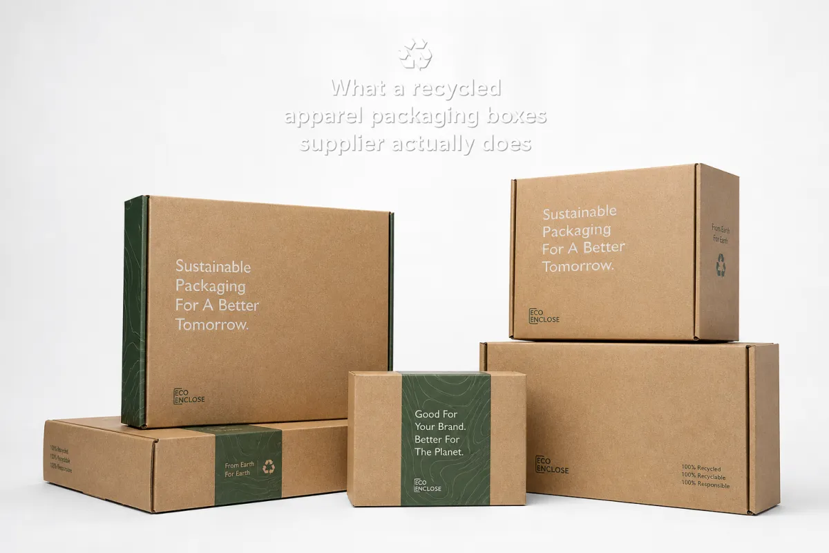Recycled Apparel Packaging Boxes Supplier