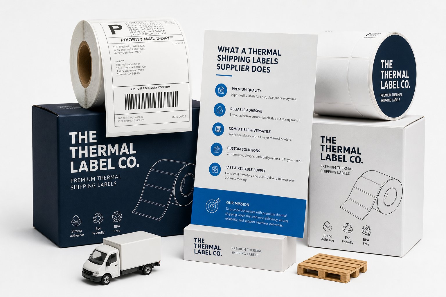 Thermal Shipping Labels Supplier: Material, Adhesive, Artwork, and MOQ