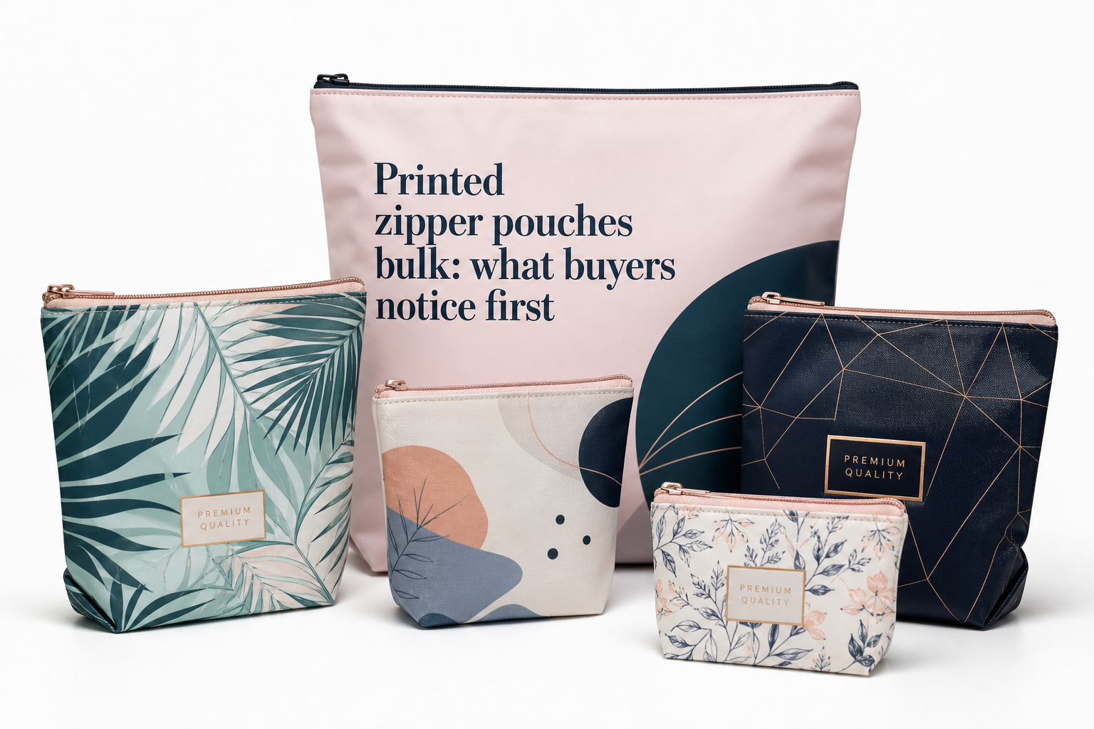 Printed Zipper Pouches Bulk: Pricing, Specs, Process
