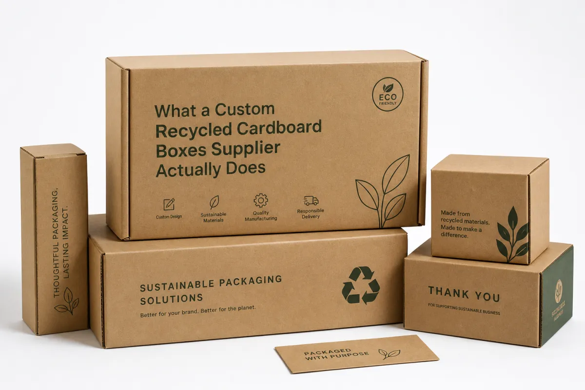 Custom Recycled Cardboard Boxes Supplier