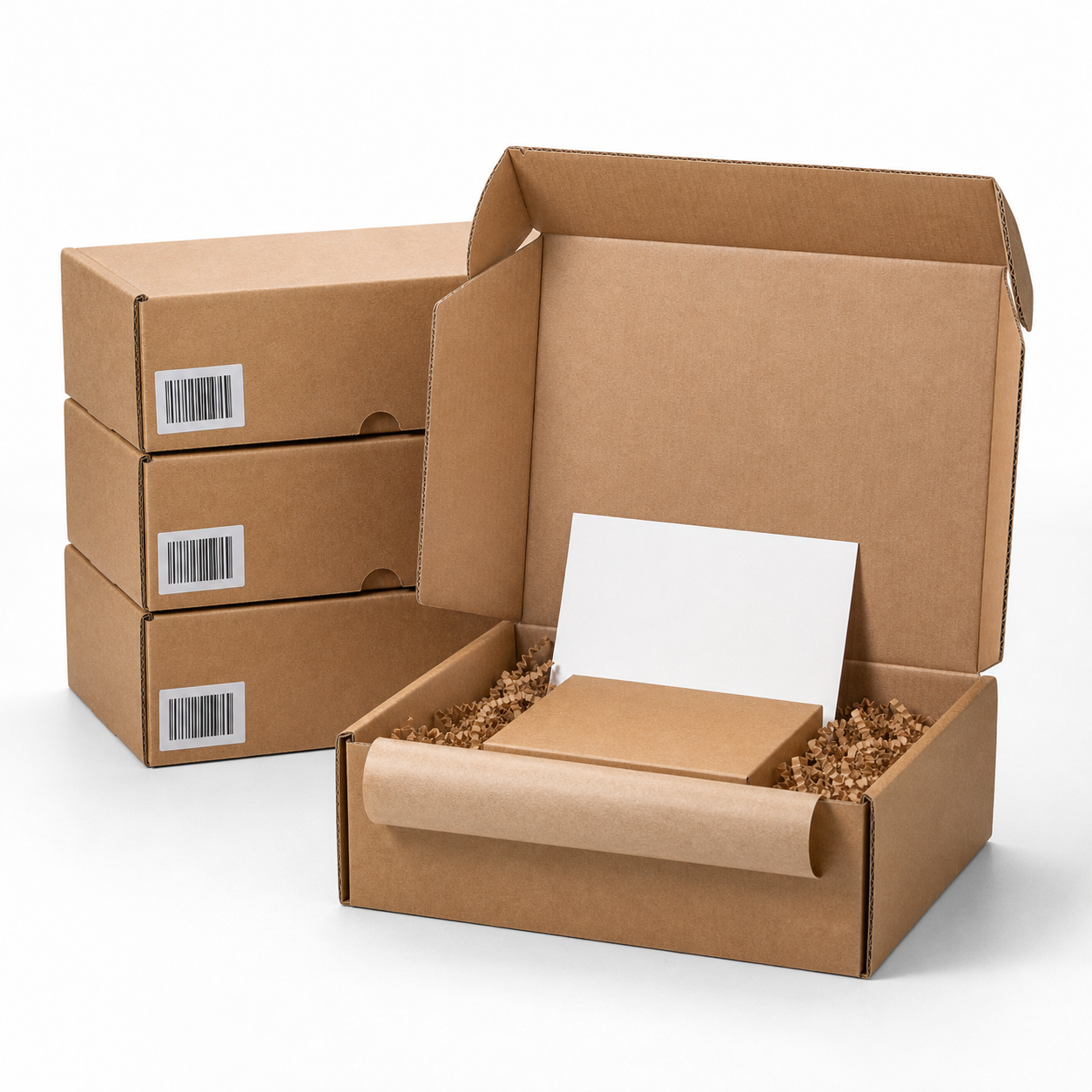 Kraft Shipping Boxes Wholesale Pricing: Board, Finish, Dieline, and Unit Cost