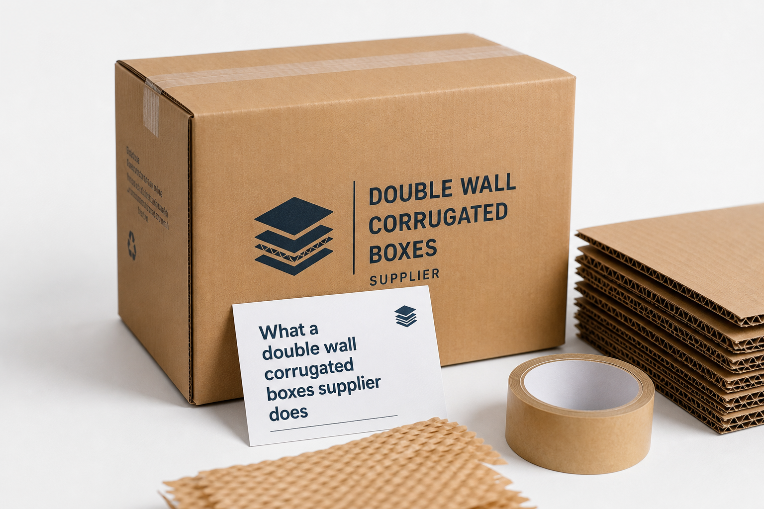 Double Wall Corrugated Boxes Supplier: Board, Finish, Dieline, and Unit Cost