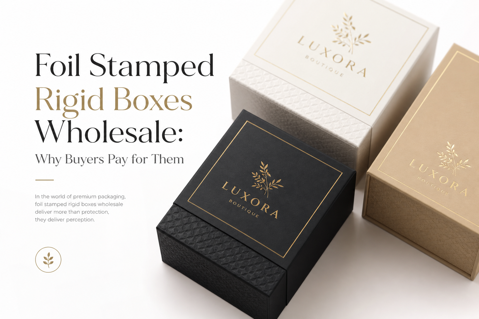 Foil Stamped Rigid Boxes Wholesale: Pricing, Specs, MOQ