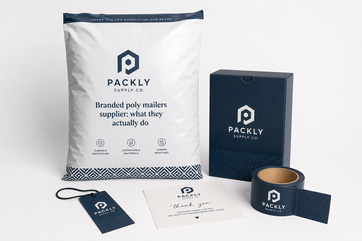 Branded Poly Mailers Supplier: Film, Print, MOQ, and Carton Packing