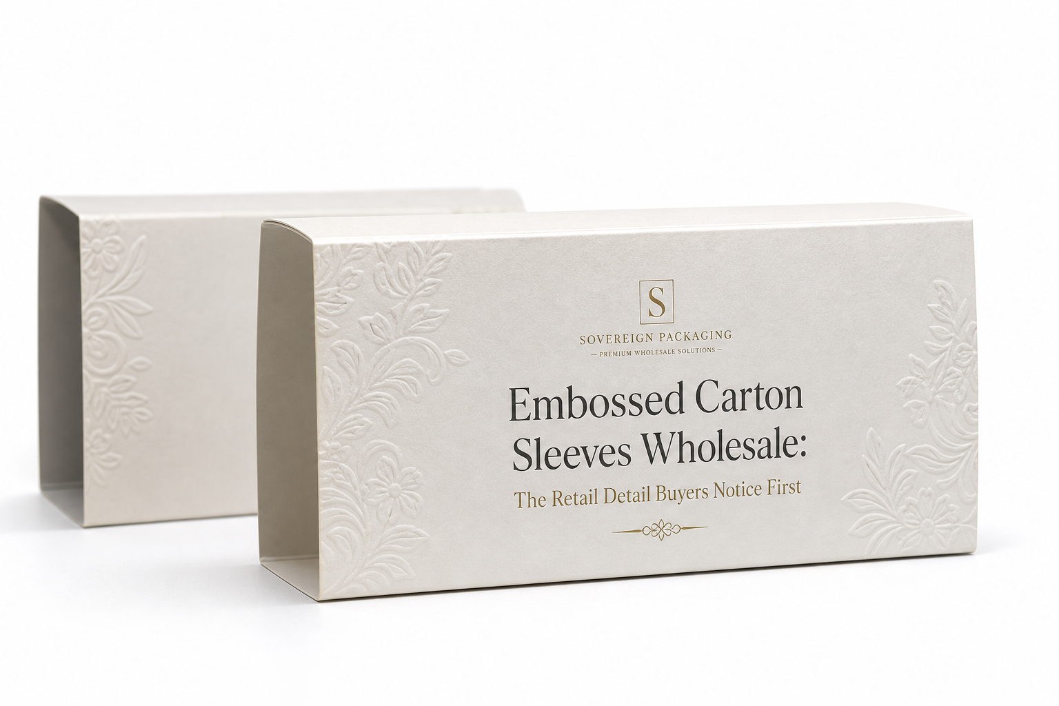 Embossed Carton Sleeves Wholesale for Sustainable Brands