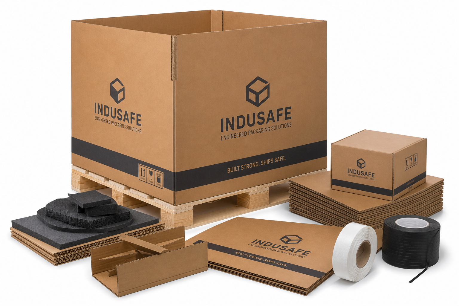 Corrugated Pallet Boxes Manufacturer: Board, Finish, Dieline, and Unit Cost