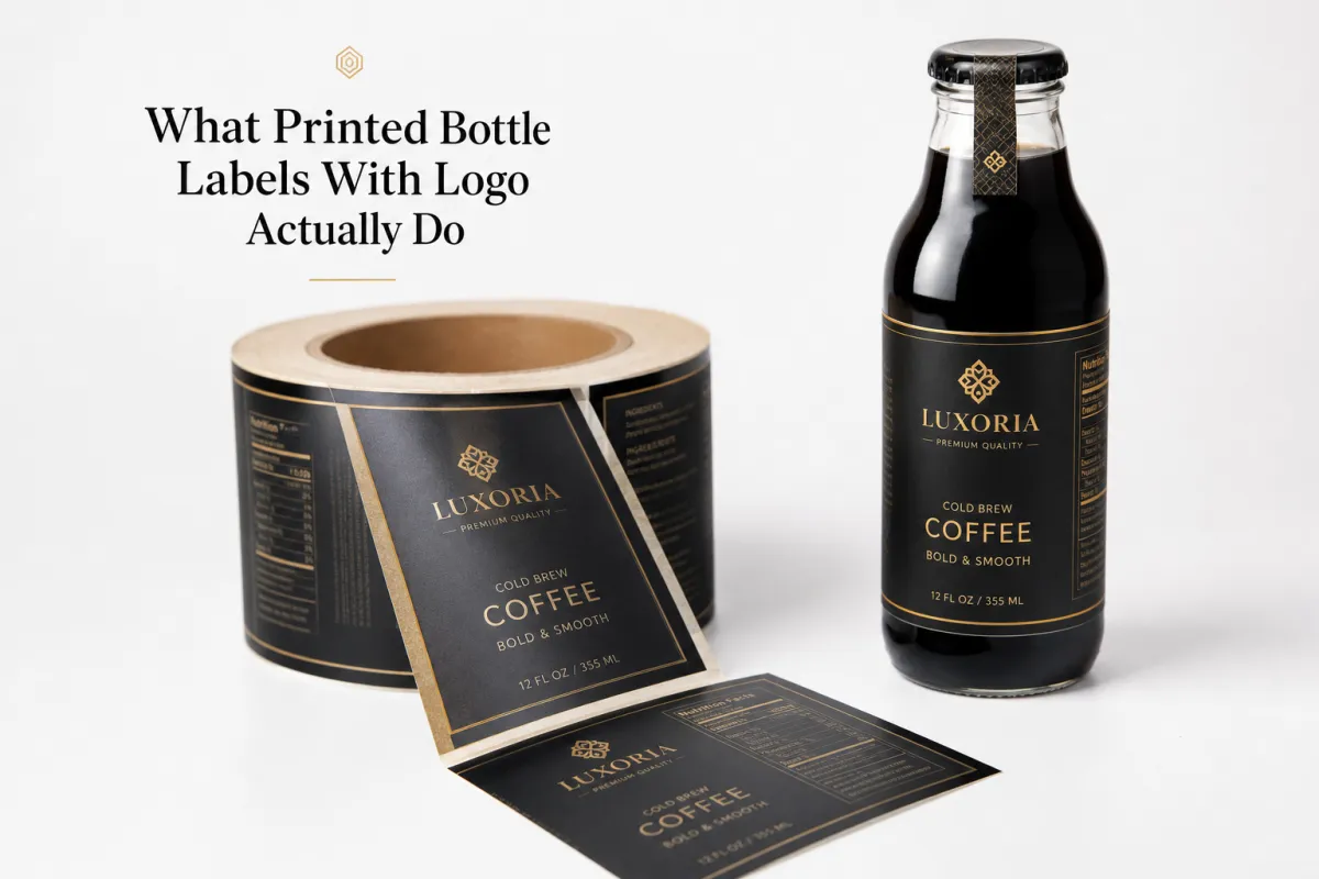 Printed Bottle Labels with Logo