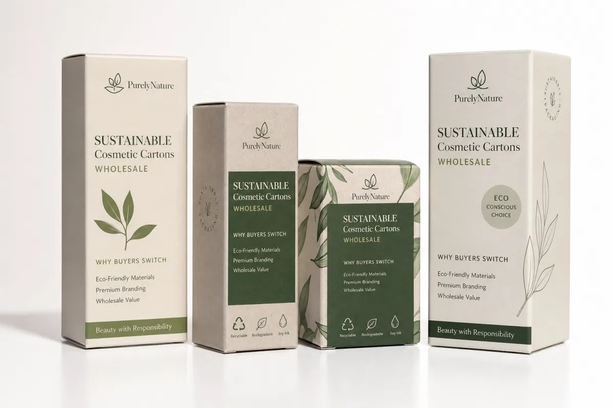 Sustainable Cosmetic Cartons Wholesale