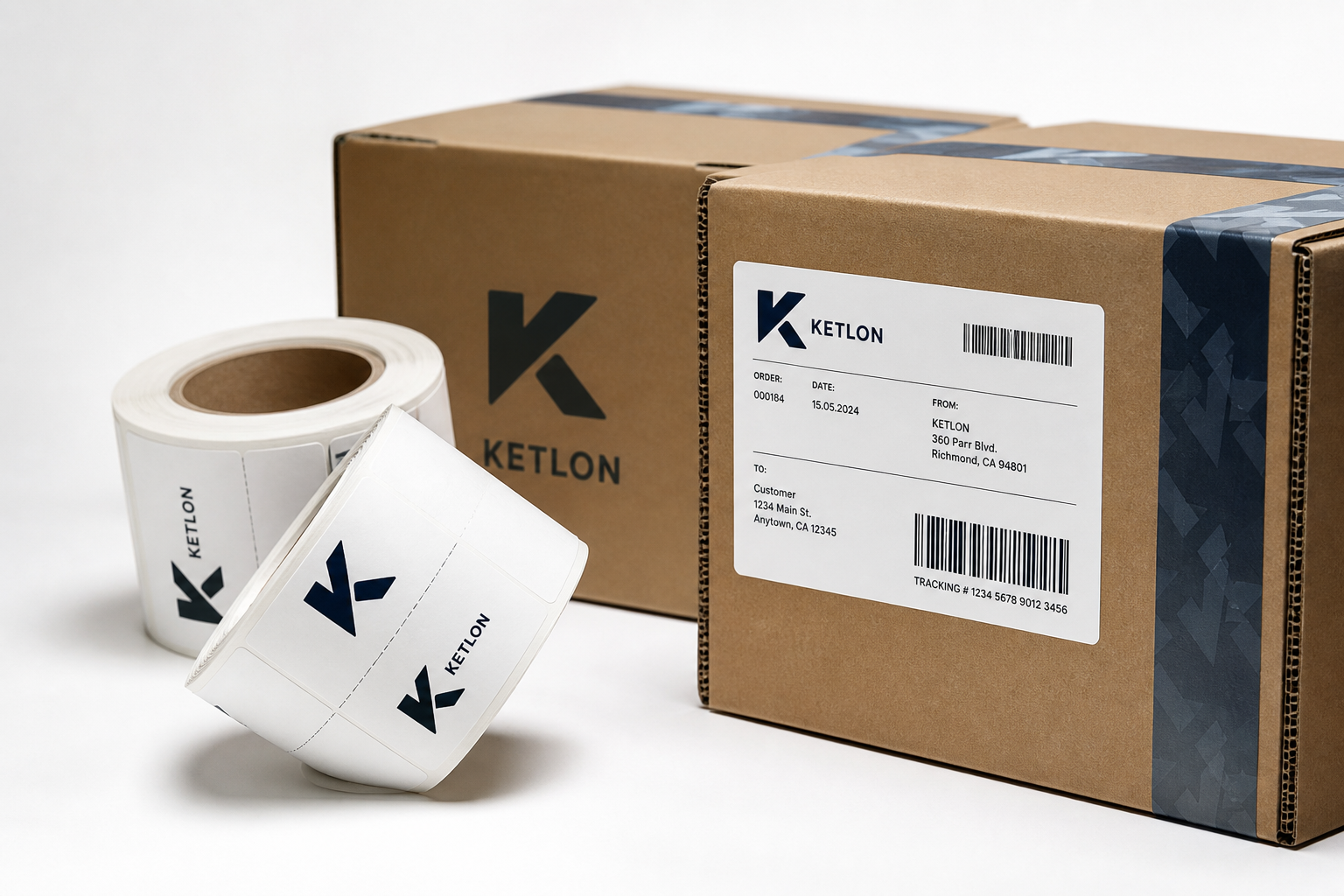 Branded Shipping Labels with Logo: Material, Adhesive, Artwork, and MOQ