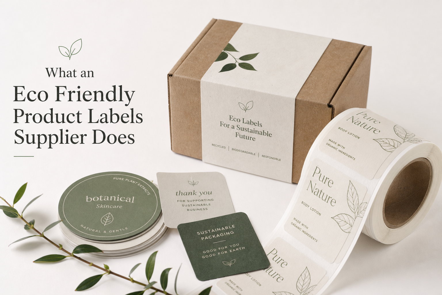 Eco Friendly Product Labels Supplier: Material, Adhesive, Artwork, and MOQ