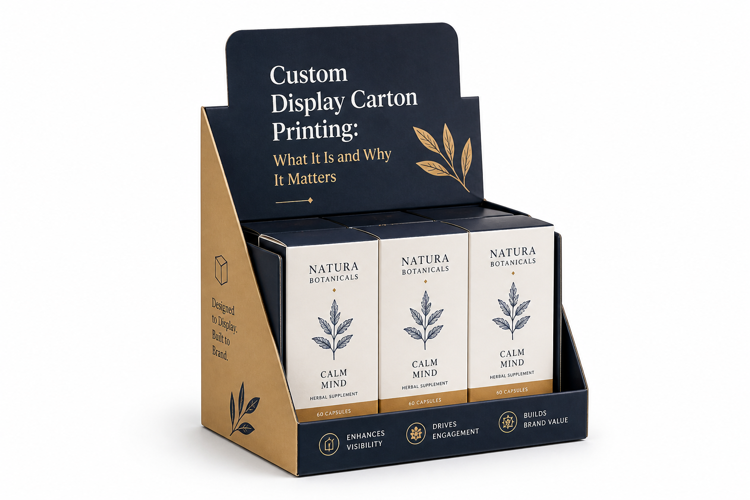 Custom Display Carton Printing Branding: Dieline, Finish, Proof, and Buyer Review