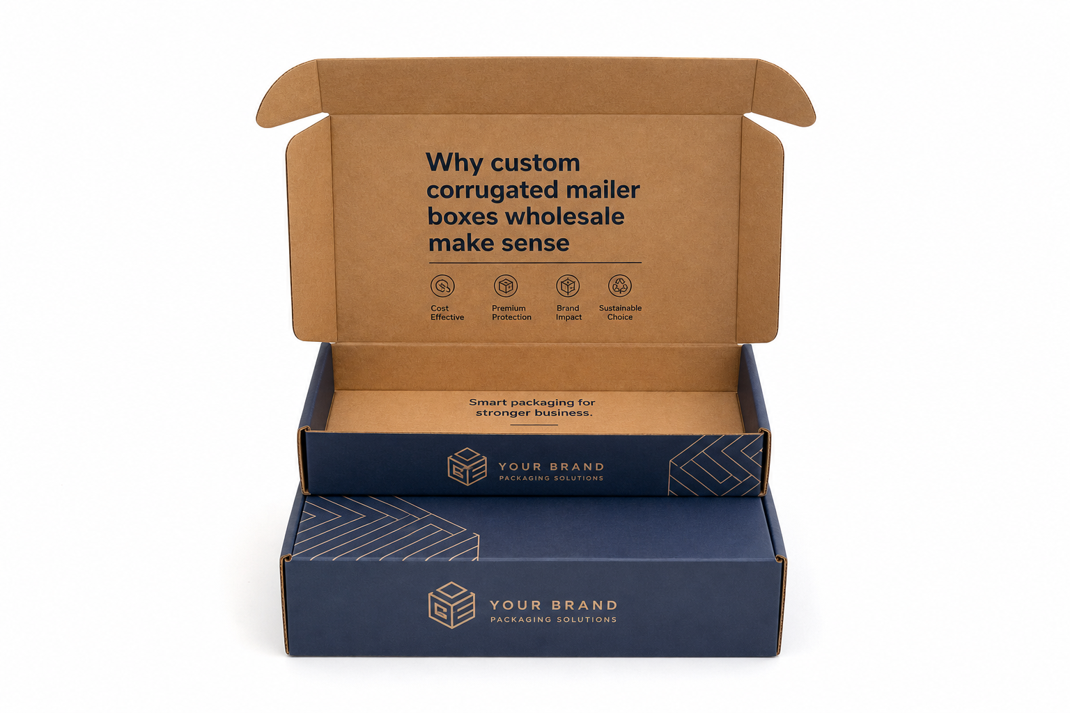 Custom Corrugated Mailer Boxes Wholesale for Shipping