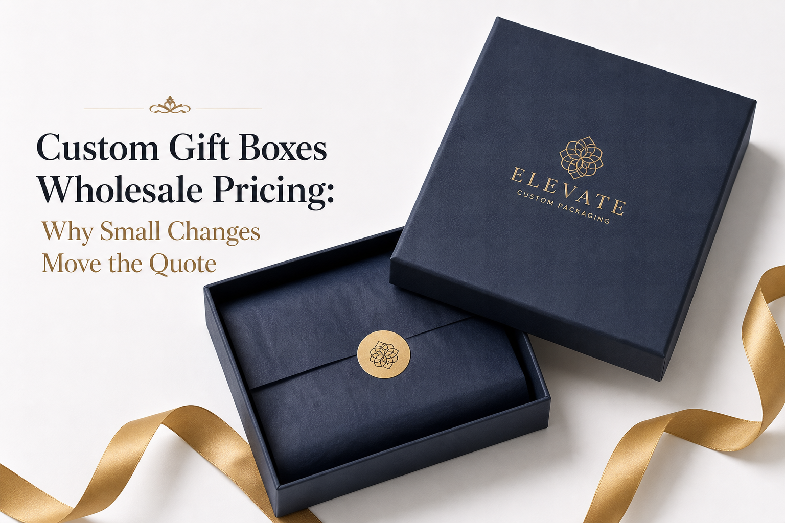 Custom Gift Boxes Wholesale Pricing: Board, Finish, Dieline, and Unit Cost