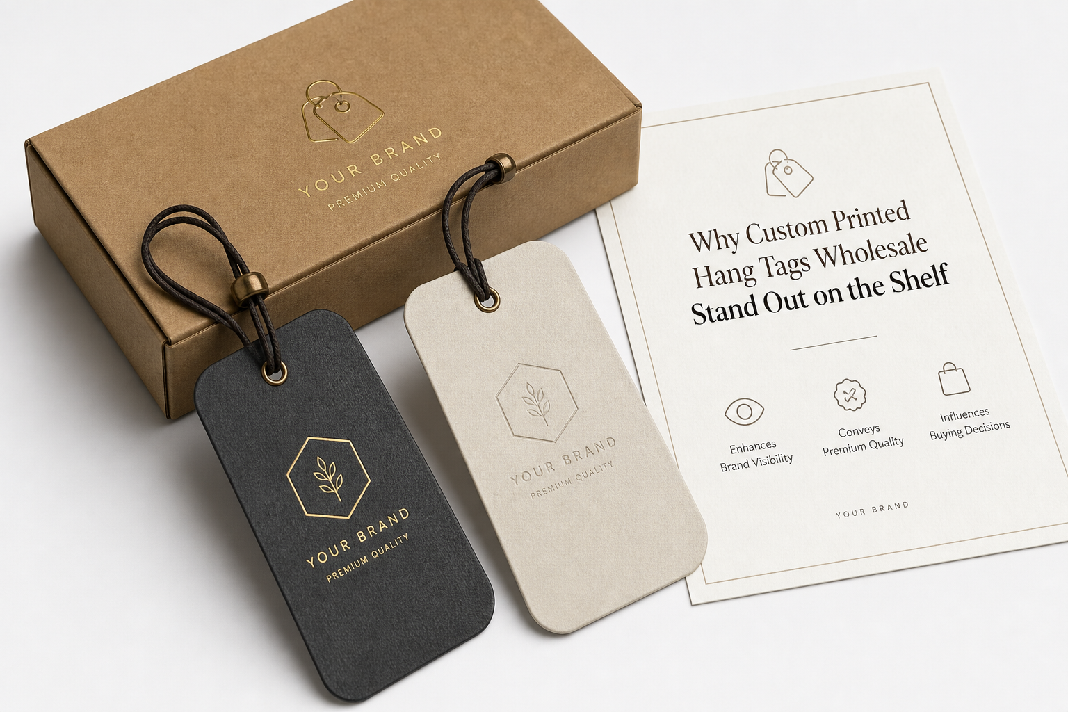 Custom Printed Hang Tags Wholesale for Packaging Needs