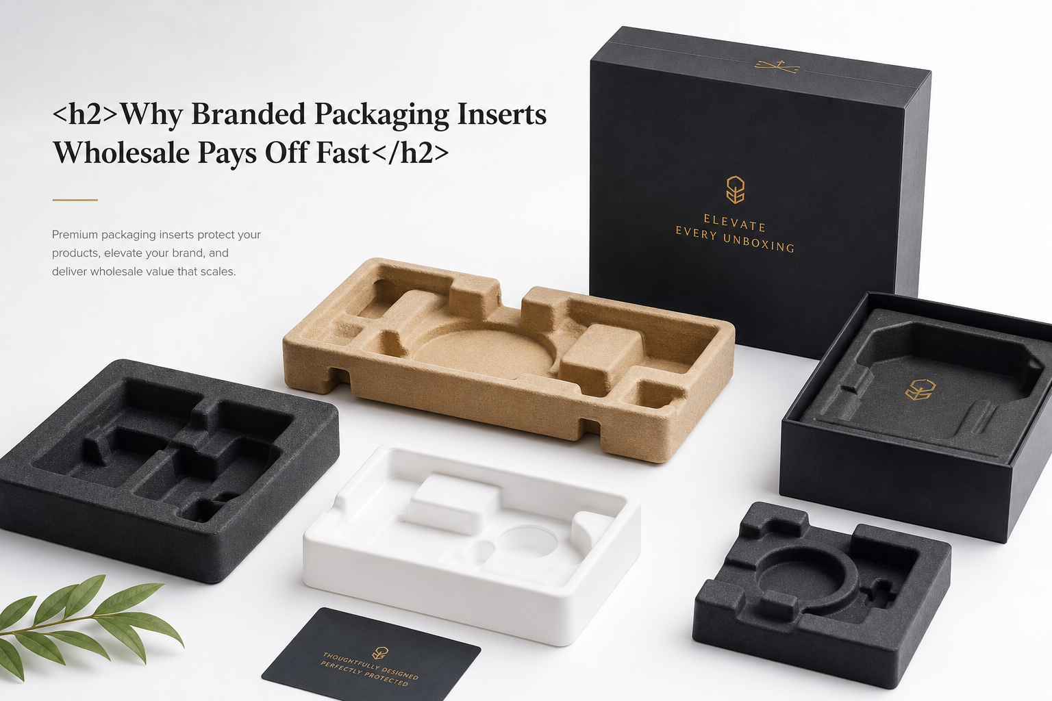 Branded Packaging Inserts Wholesale: Costs, Specs, MOQ