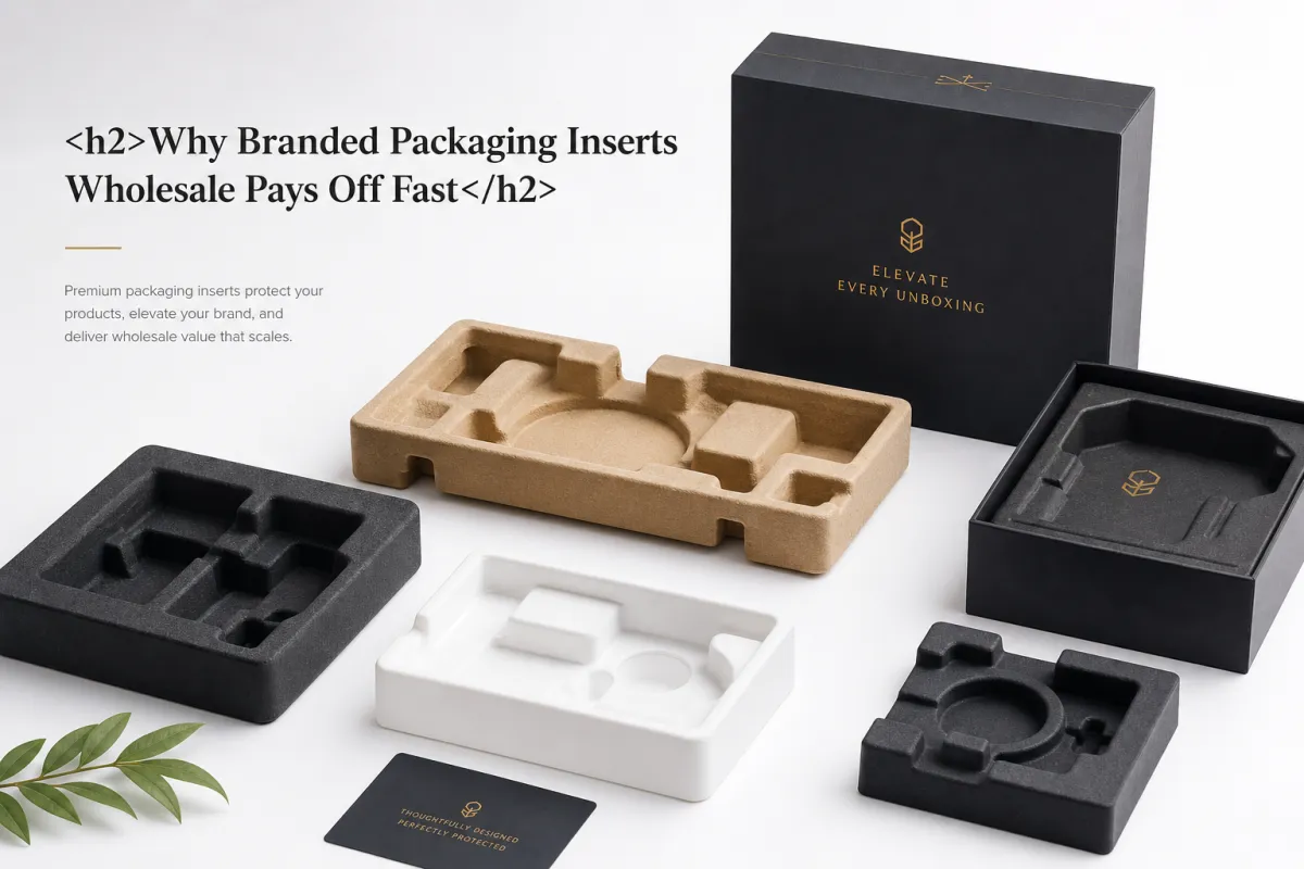 Branded Packaging Inserts Wholesale: Costs, Specs, MOQ