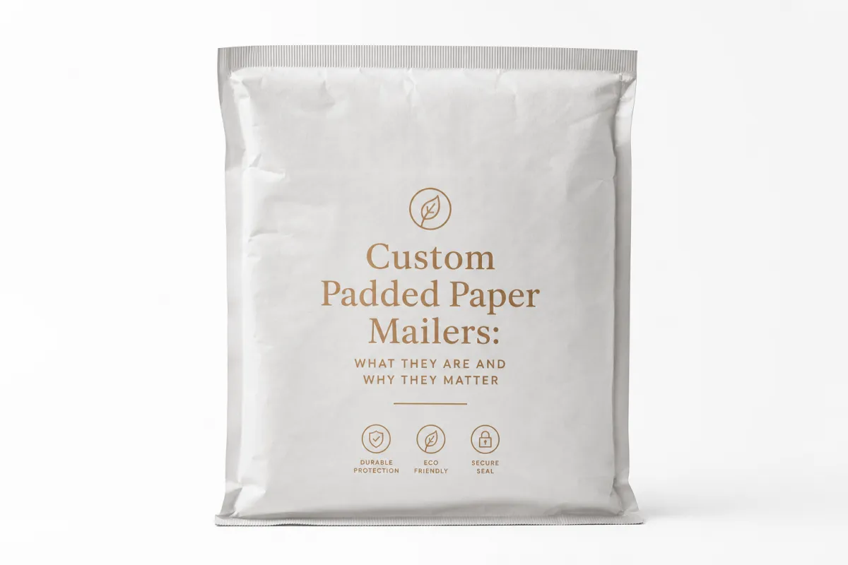 Custom Padded Paper Mailers: Film, Print, MOQ, and Carton