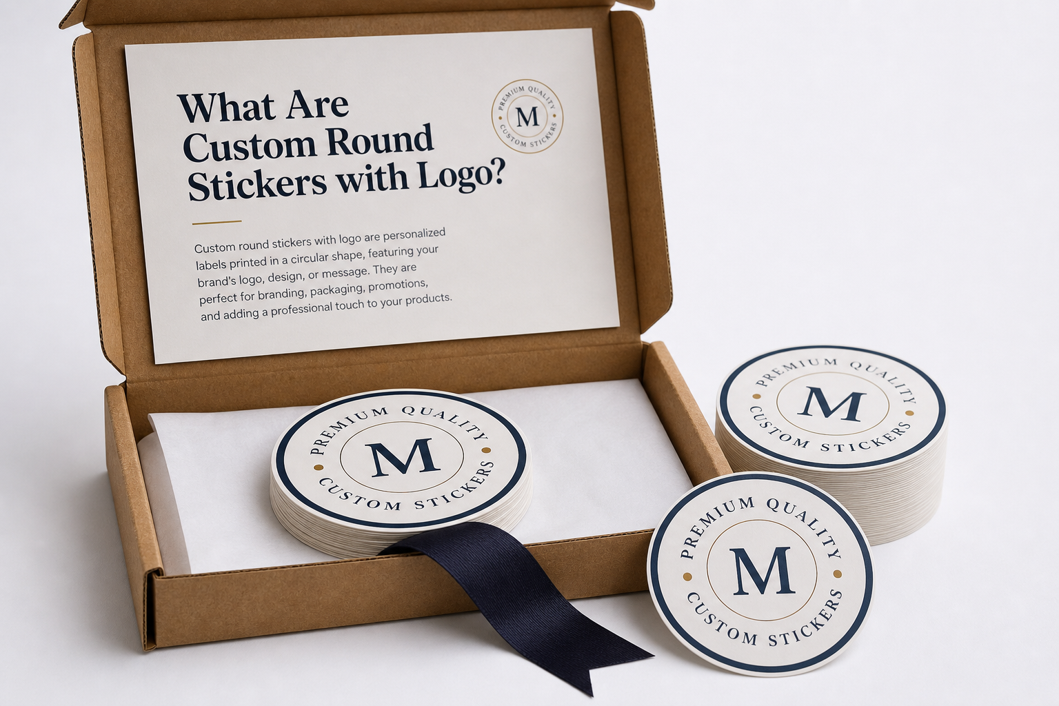Custom Round Stickers with Logo: Material, Adhesive, Artwork, and MOQ