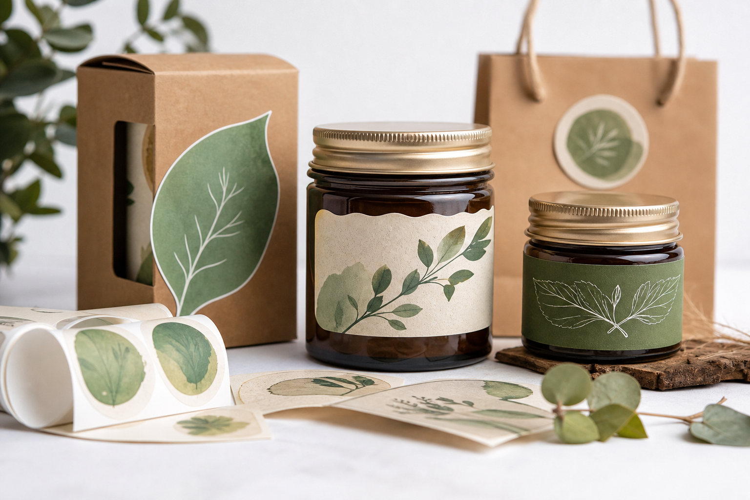 Custom Compostable Labels for Jars: Material, Adhesive, Artwork, and MOQ